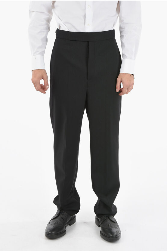 Neil Barrett Solid Color Slouch Fit Pants In Black