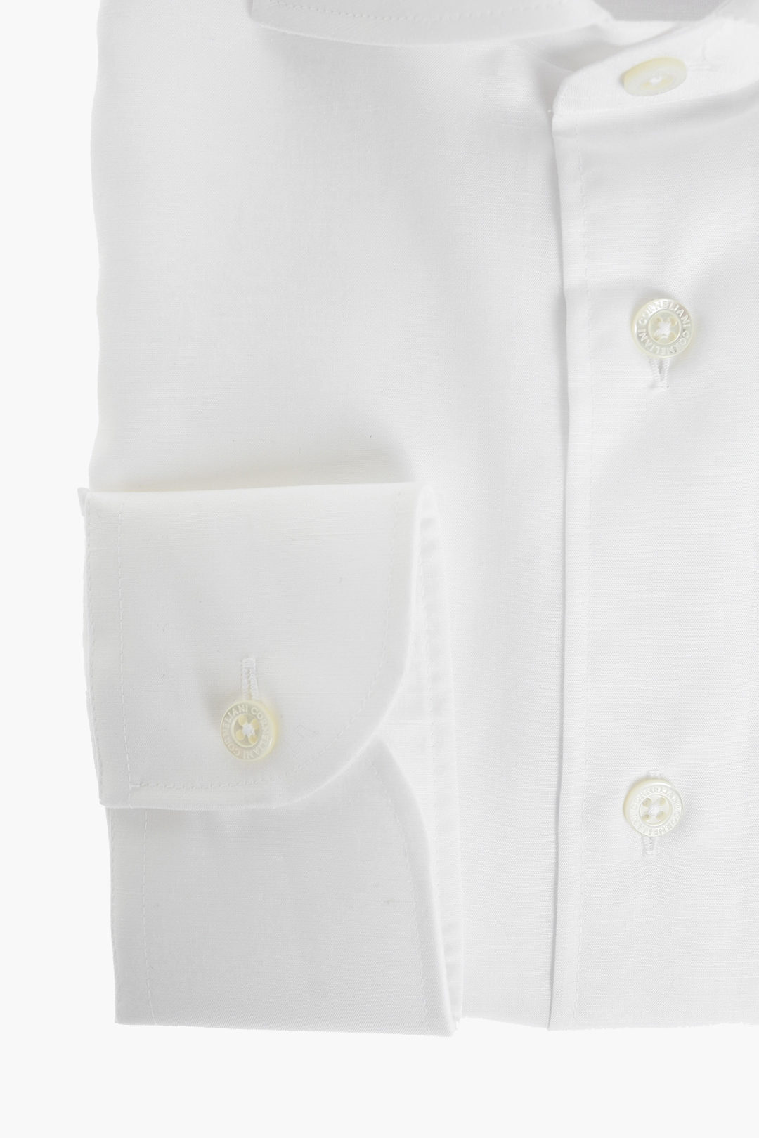 Corneliani solid color spread collar shirt men - Glamood Outlet