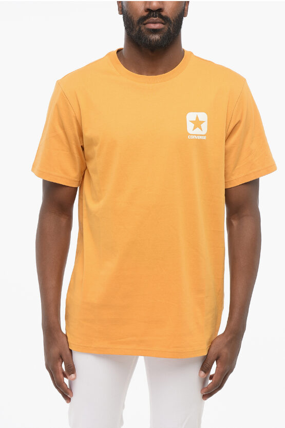 Shop Converse Solid Color Standard Fit Crew-neck T-shirt