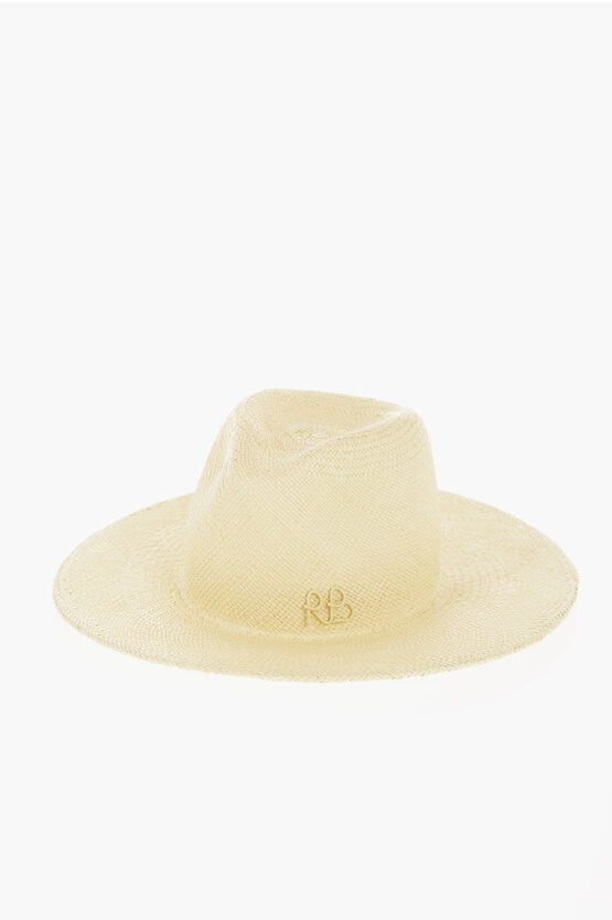 Ruslan Baginskiy Solid Colour Straw Hat In Neutral