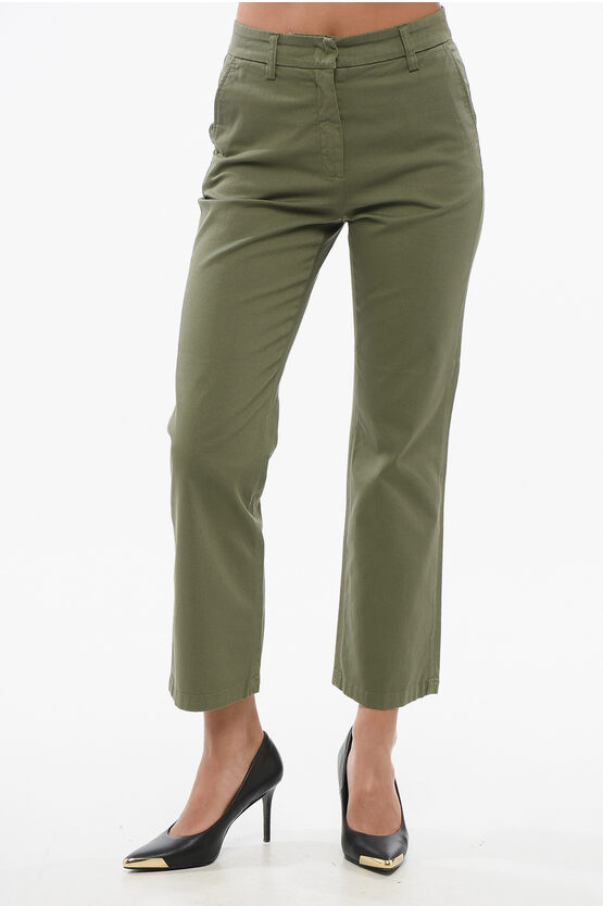 Department Five Solid Color Stretch Cotton Jet Pants