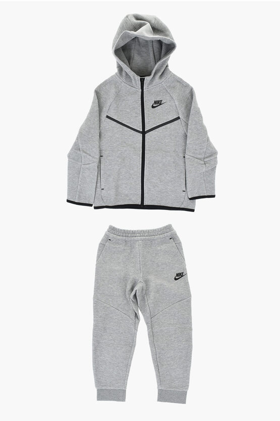 Solid Color Sweatshirt and Joggers Set with Contrasting Details