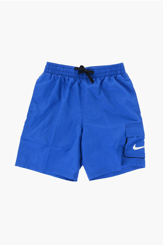 Solid Color Swim Sh… - image