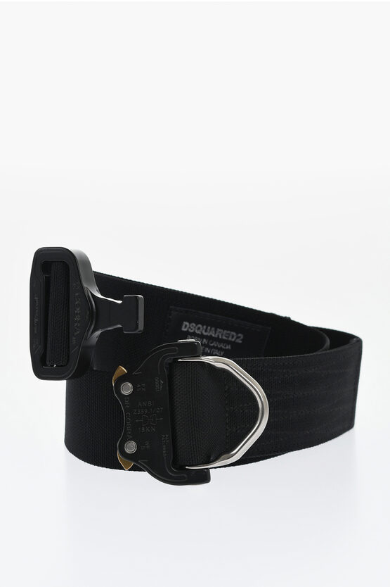 Dsquared2 Solid Color Technical Fabric Belt 45mm
