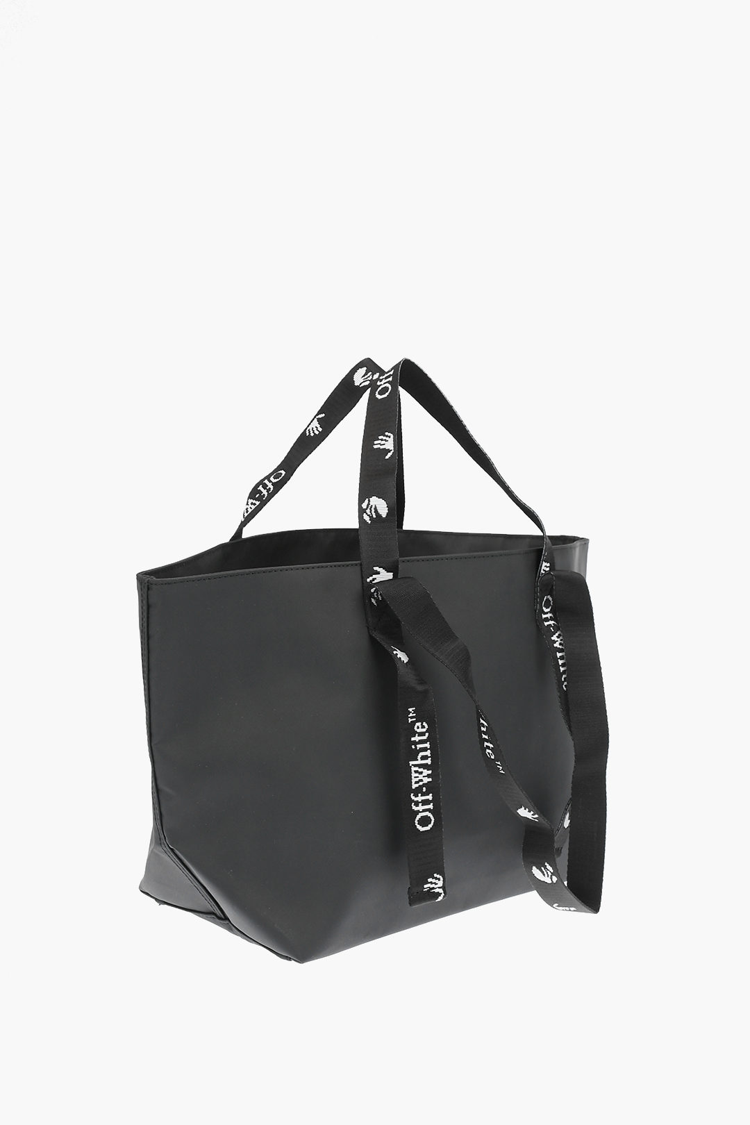 Off-White solid color Tote bag with print men - Glamood Outlet