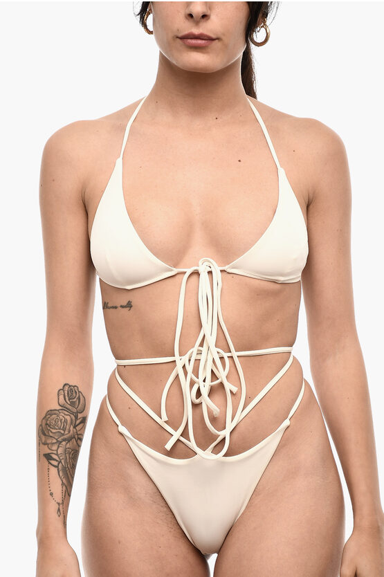Dsquared2 Solid Color Triangle Bikini Top