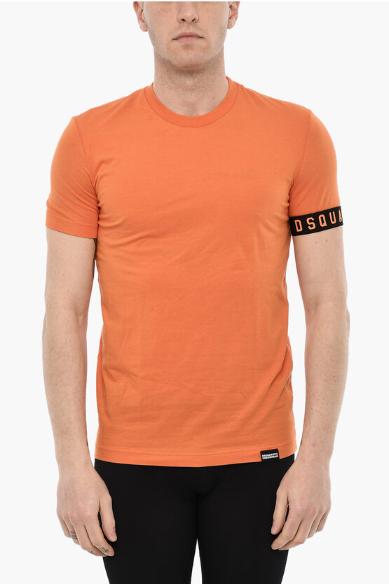Dsquared2 Solid Color Underwear Crew-neck T-shirt