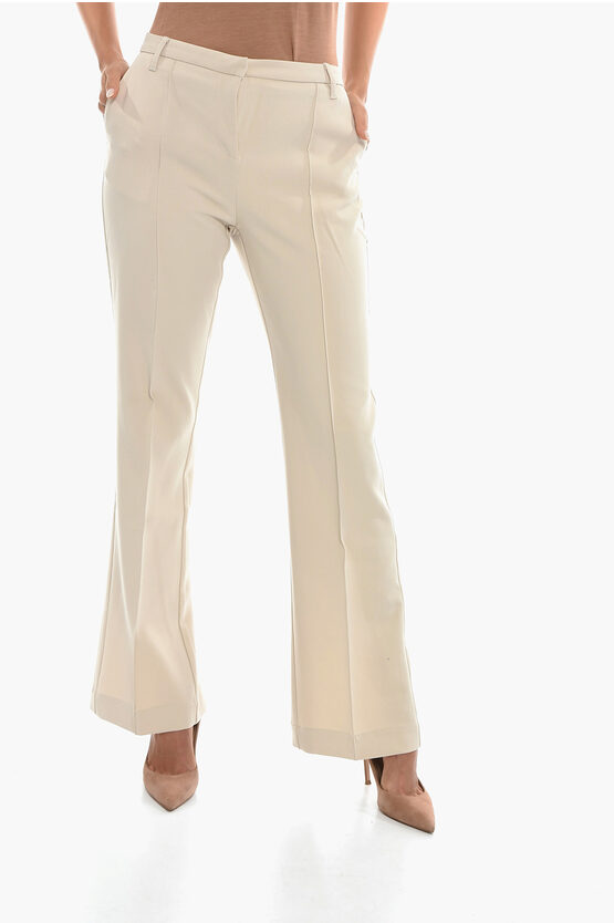 Shop Birgitte Herskind Solid Color Valentina Pants With Ankle Slit