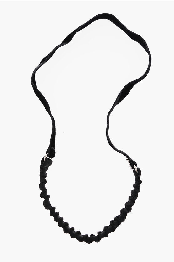 Saint Laurent Solid Color Velour Headband