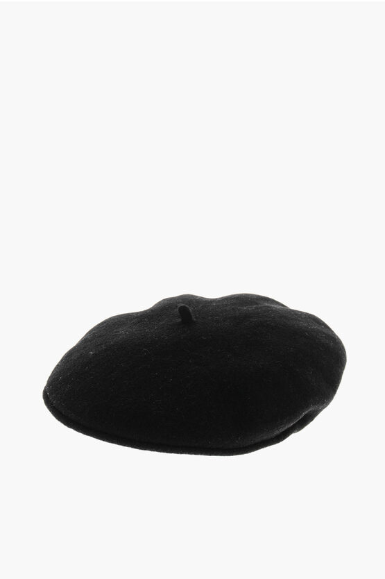 Marine Serre Solid Color Wool Beret