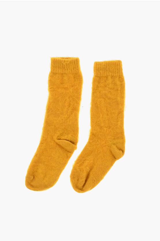 Dsquared2 Solid Color Wool Blend Long Socks Grösse 44-45