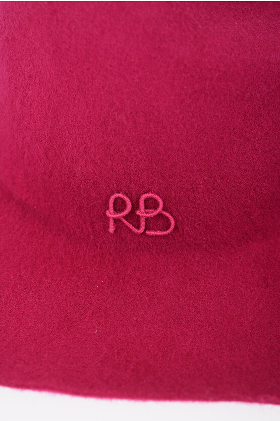 Solid Color Wool Felt Cowboy Hat with Embossed Monogram