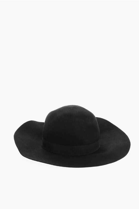 Dsquared2 Solid Color Wool Felt Hat with Logoed Detail women  display picture 2