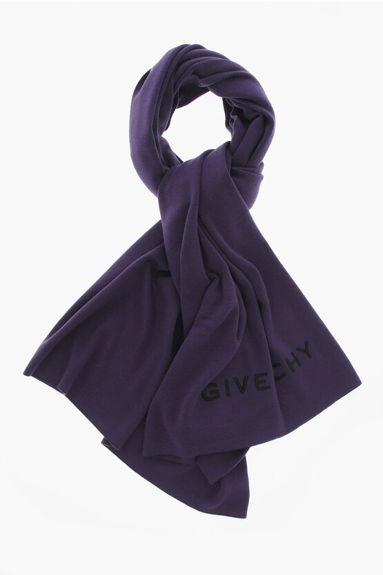 Shop Givenchy Solid Color Wool Scarf