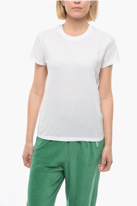Slowear Solid-colour Crewneck T-shirt In White