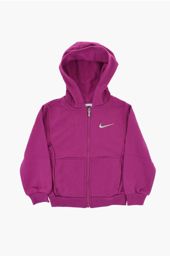 Solid Sweatshirt and Leggings Set with Contrast Logo