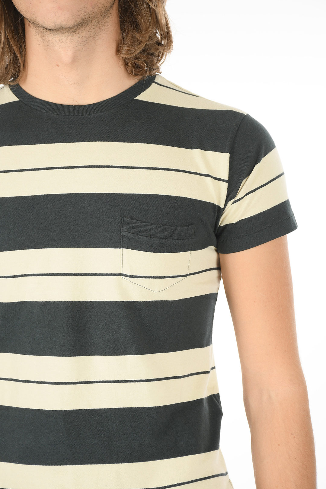 godt Gammeldags Afgift Levi's SPORTSWEAR Striped Two-Tone Crew-Neck T-shirt men - Glamood Outlet