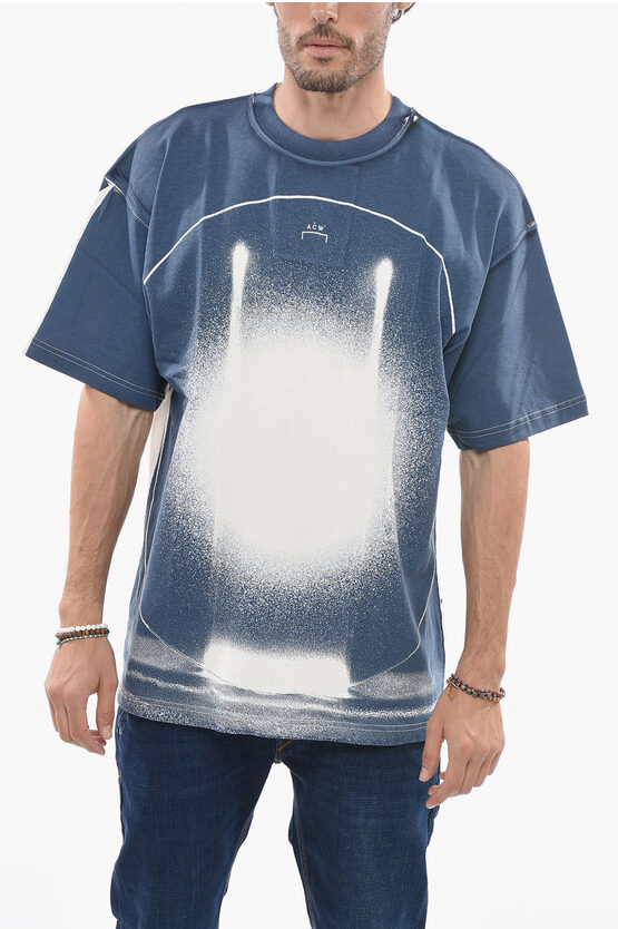 Shop A-cold-wall* Spray Effect Short Sleeved T-shirt