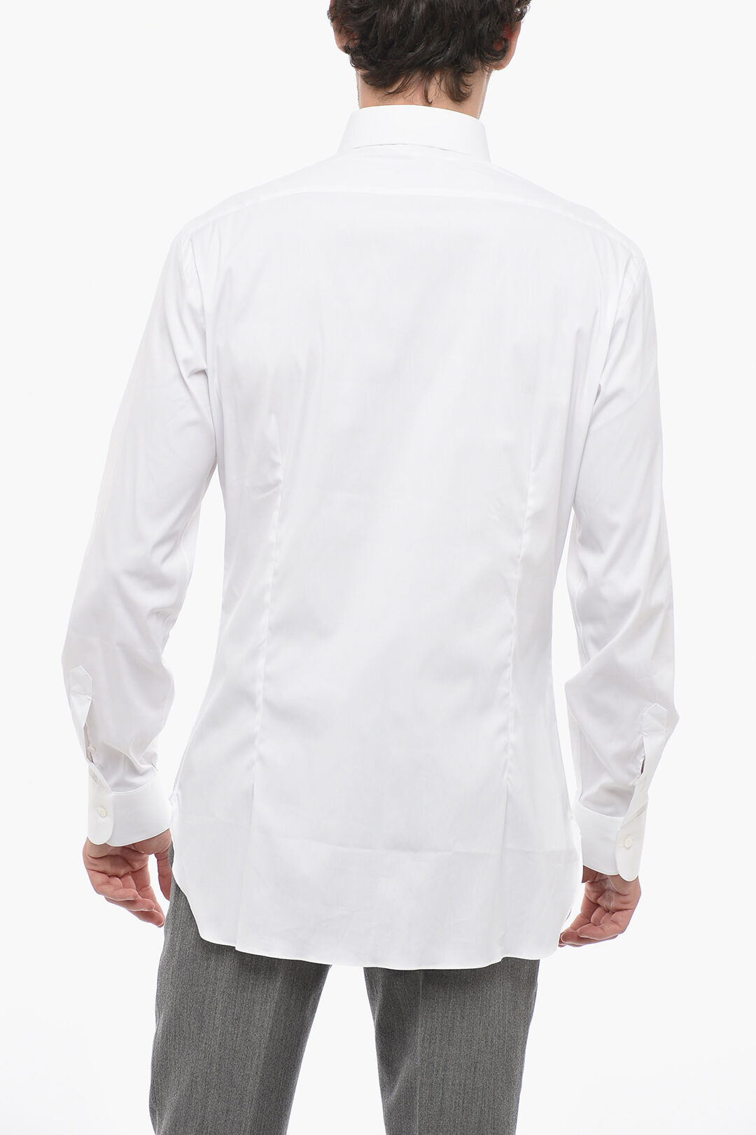 Barba Napoli Spread Collar Cotton Blend Shirt men Glamood Outlet