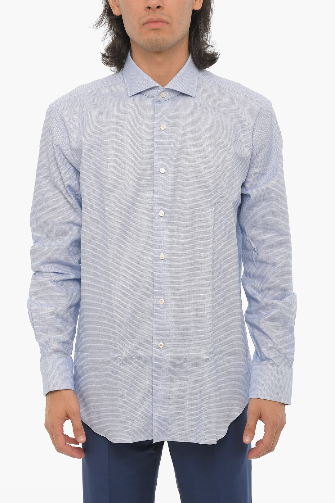 Xacus Spread Collar Cotton Shirt men Glamood Outlet