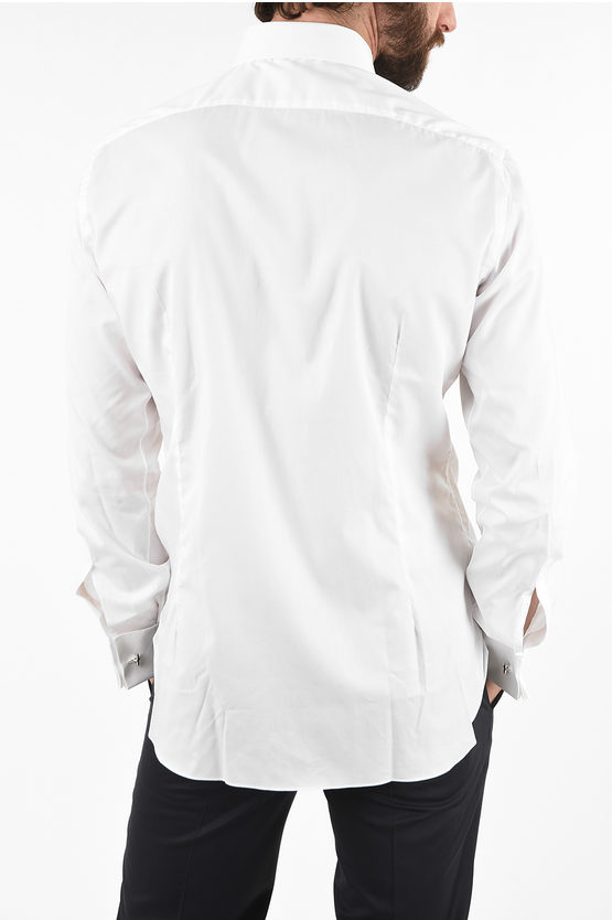 Barba Napoli spread collar cufflink shirt men Glamood Outlet