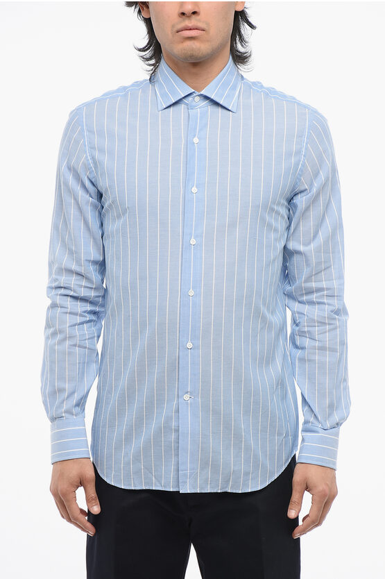 Alessandro Gherardi Light Blue Shirt With Classic Collar