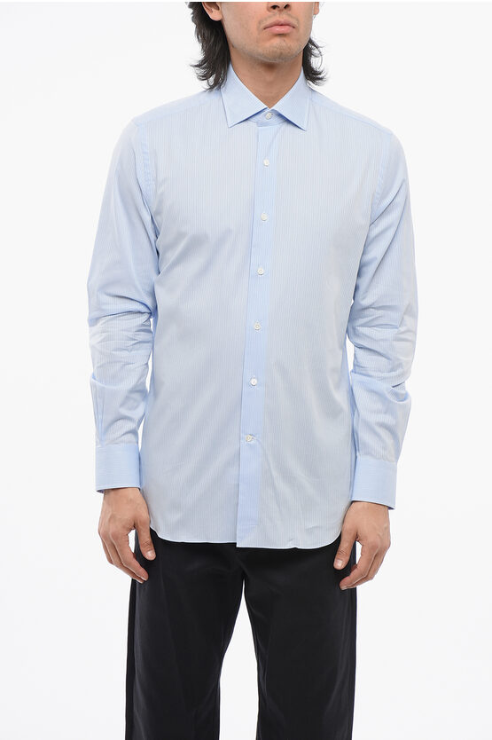 Alessandro Gherardi Light Blue Shirt With Classic Collar