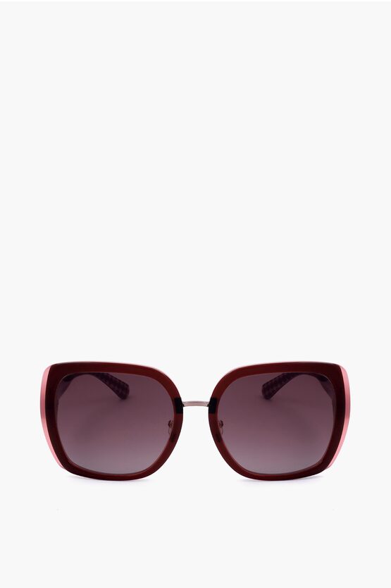 Kate Spade Square Sunglasses With Polka Dot Patterned Detail