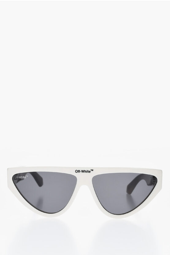 Off-white Squared Gustav Sunglasses With Contrasting Temple In Gray