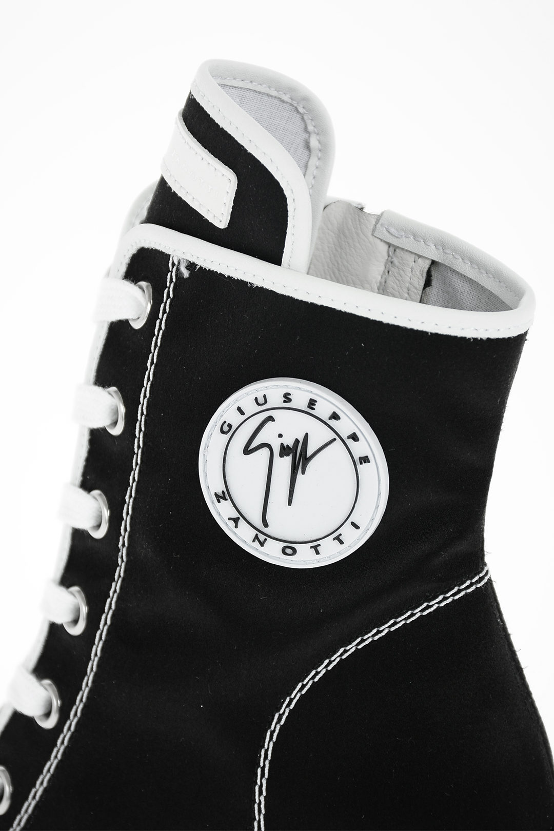 Giuseppe Zanotti Squared Heel Lace up NIDIR High Sneakers