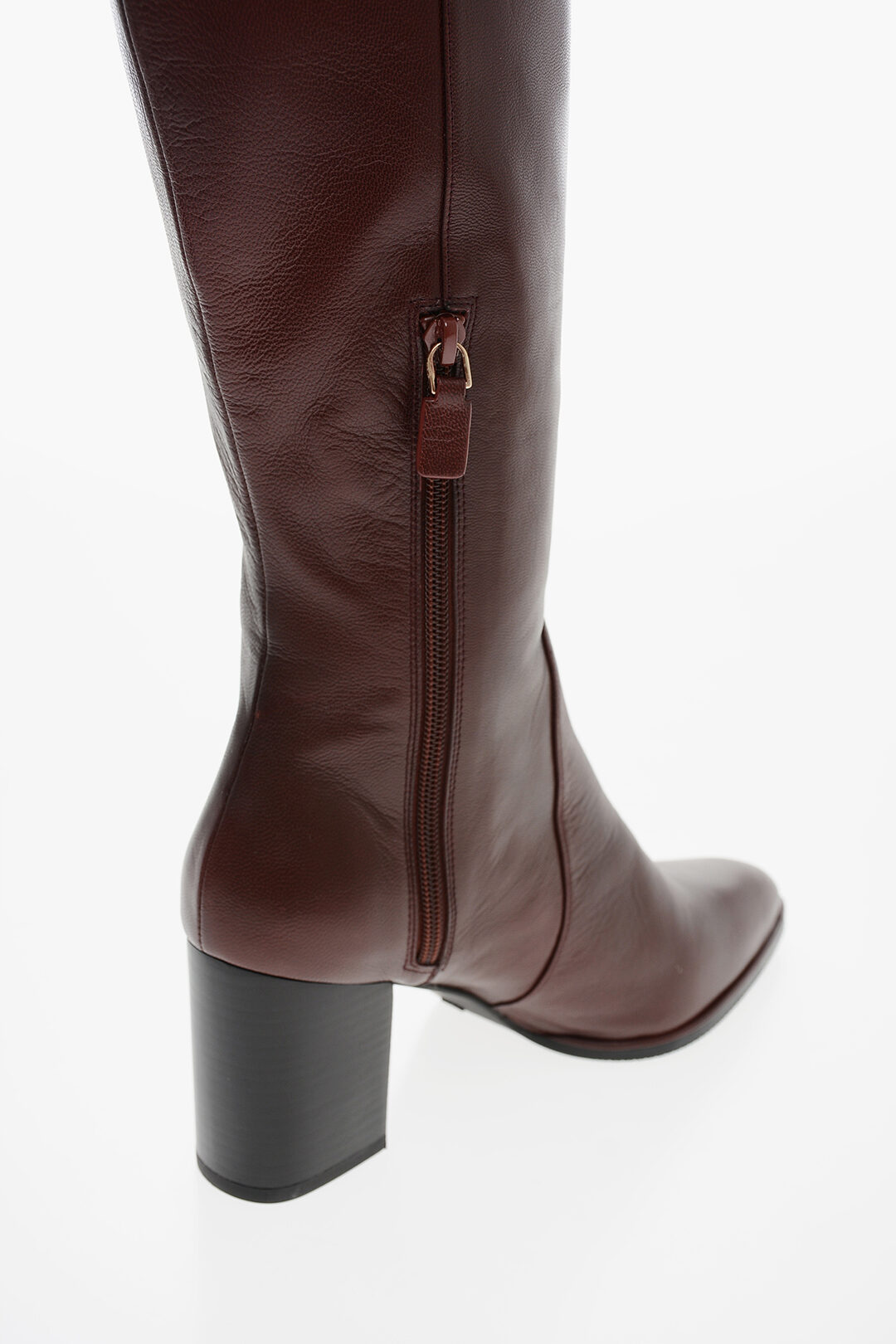 Easy Street Womens Jewel Stacked Heel Riding Boots, Color: Brown - JCPenney