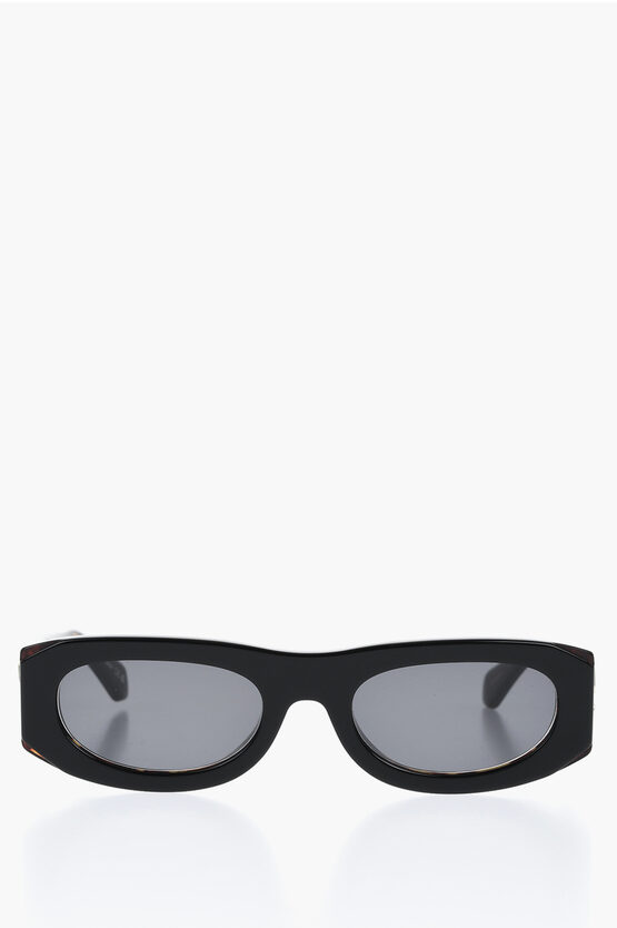 Off-white Squared Orlando Sunglasses With Arrow Rods In Brown