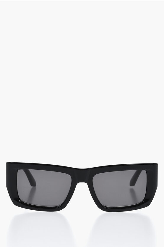 Off-white Squared Prescott Sunglasses With Logoed Rods In Black