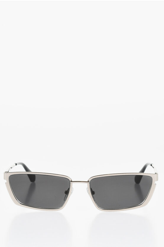 Off-white Squared Richfield Sunglasses With Metal Frame In Gold