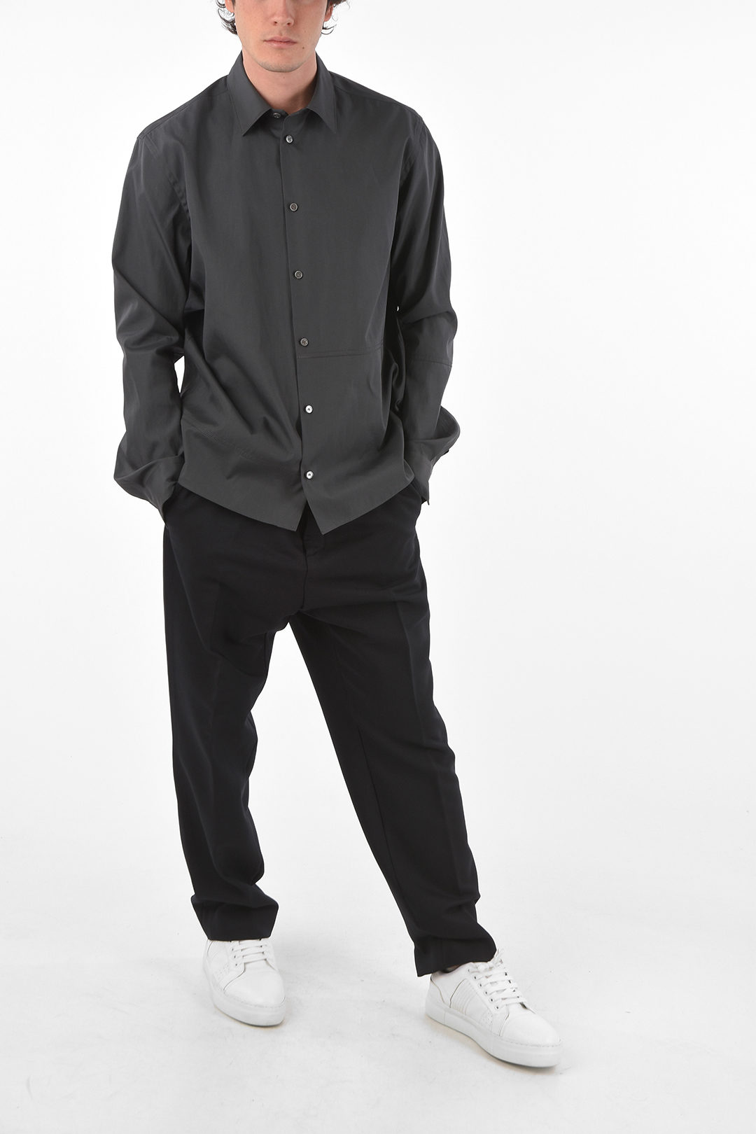 トップス OAMC CASCADE COTTON SHORT-SLEEVE SHIRT OAMC CASCADE COTTON SHORT-SLEEVE SHIRT