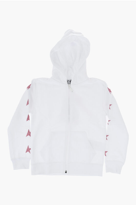 CANADA GOOSE STAR COTTON HOODIE WITH GLITTER DETAILS