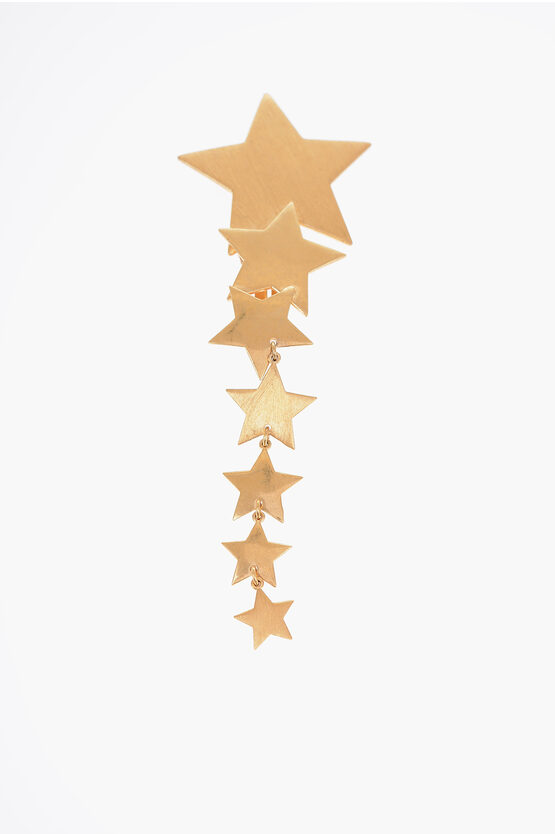 Saint Laurent Star-shaped Single Earring In Gold