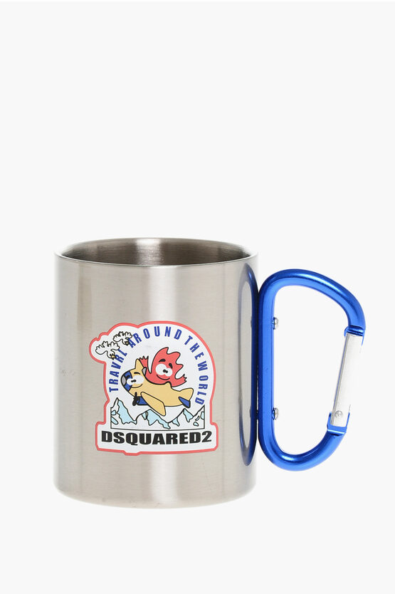 Dsquared2 Steel Mug With D-ring Handle Grösse Unica