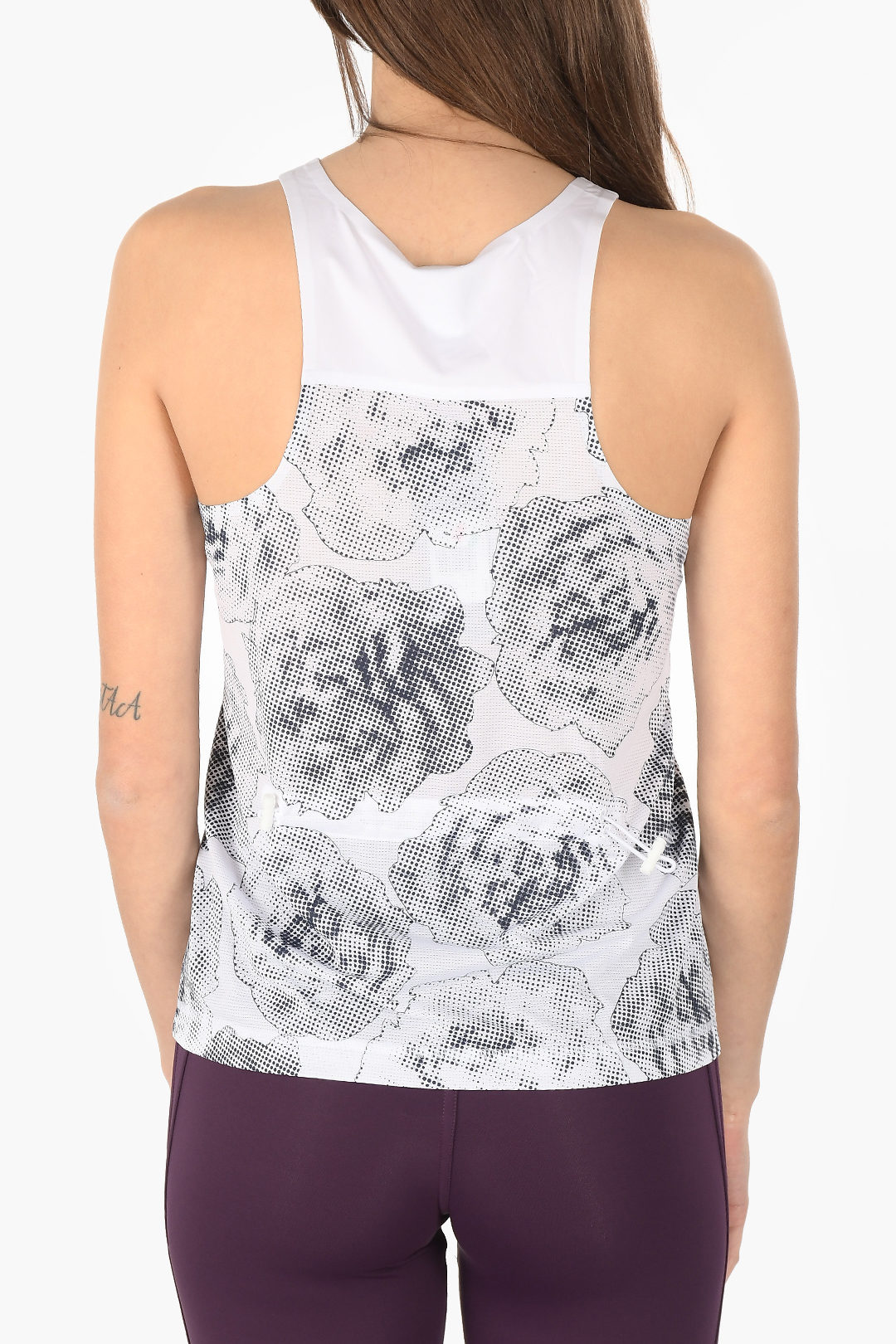 新品【 adidas×STELLA McCARTNEY 】フリルメッシュタンク アディダス × ステラマッカートニー』(XS) メッシュ フリル