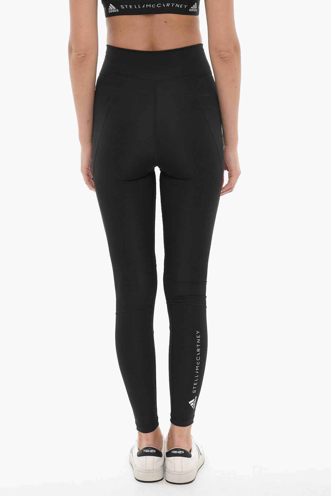 Adidas STELLA MCCARTNEY Solid Color Leggings with Perfored