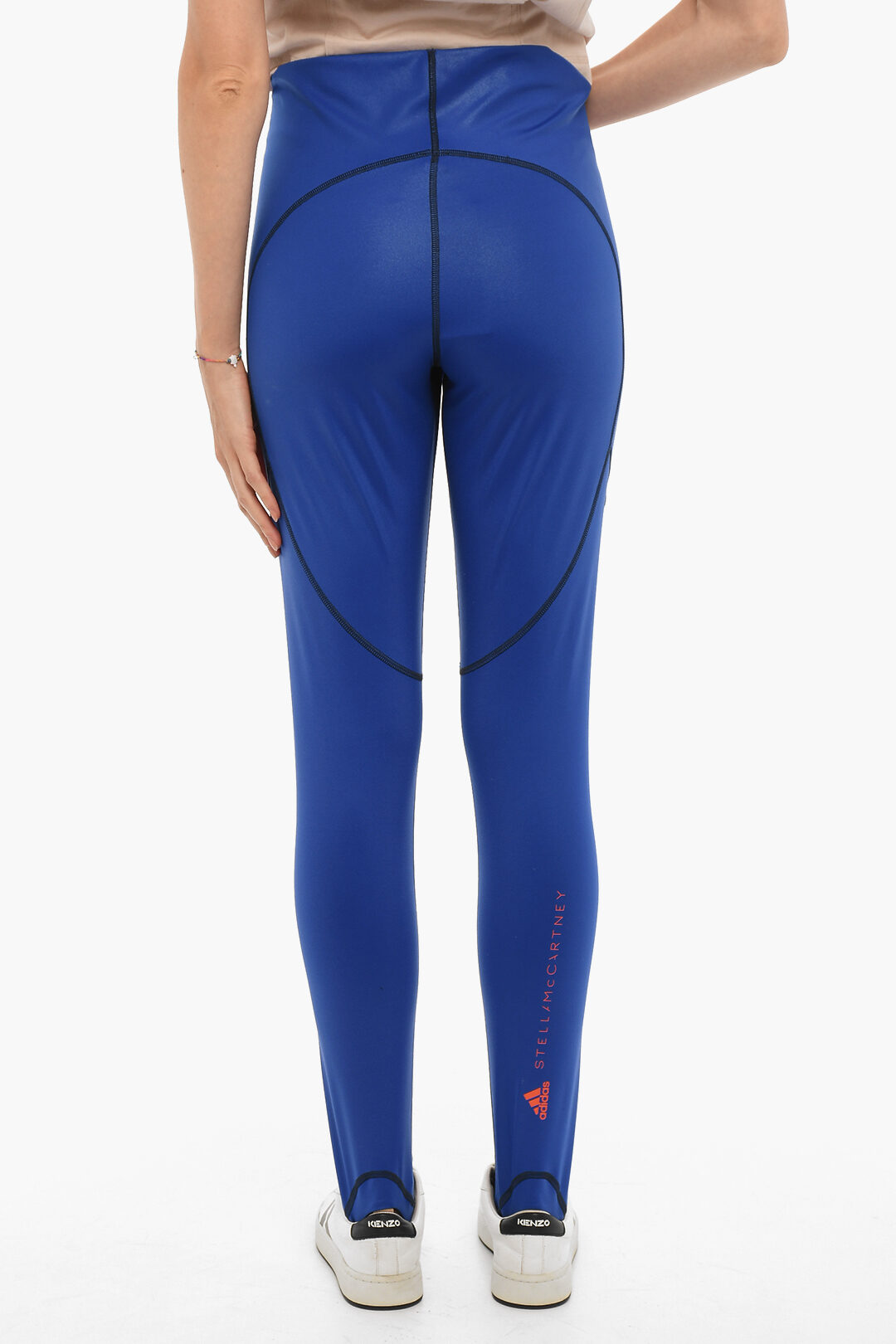 alleen vrije tijd Beperkingen Adidas STELLA MCCARTNEY Stretch Fabric Leggings with Visible Stitching and  Heel Cut-out Detail women - Glamood Outlet