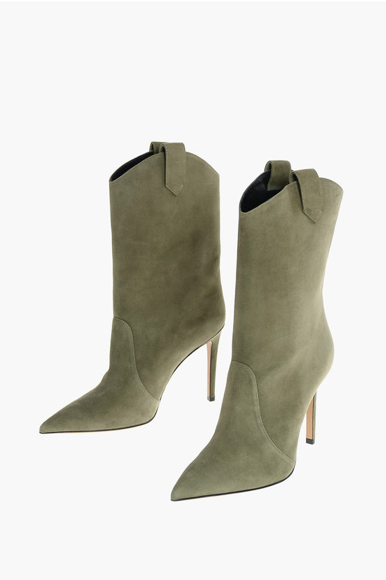 Alexandre Vauthier Stiletto Heel Suede WAYNE Western Booties women