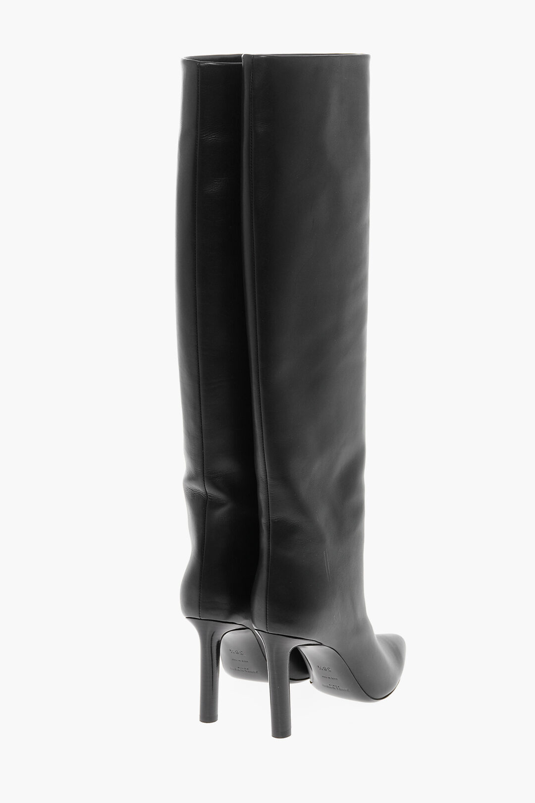 Saint Laurent Stivali a Punta VANITY con Tacco a Spillo 10cm donna