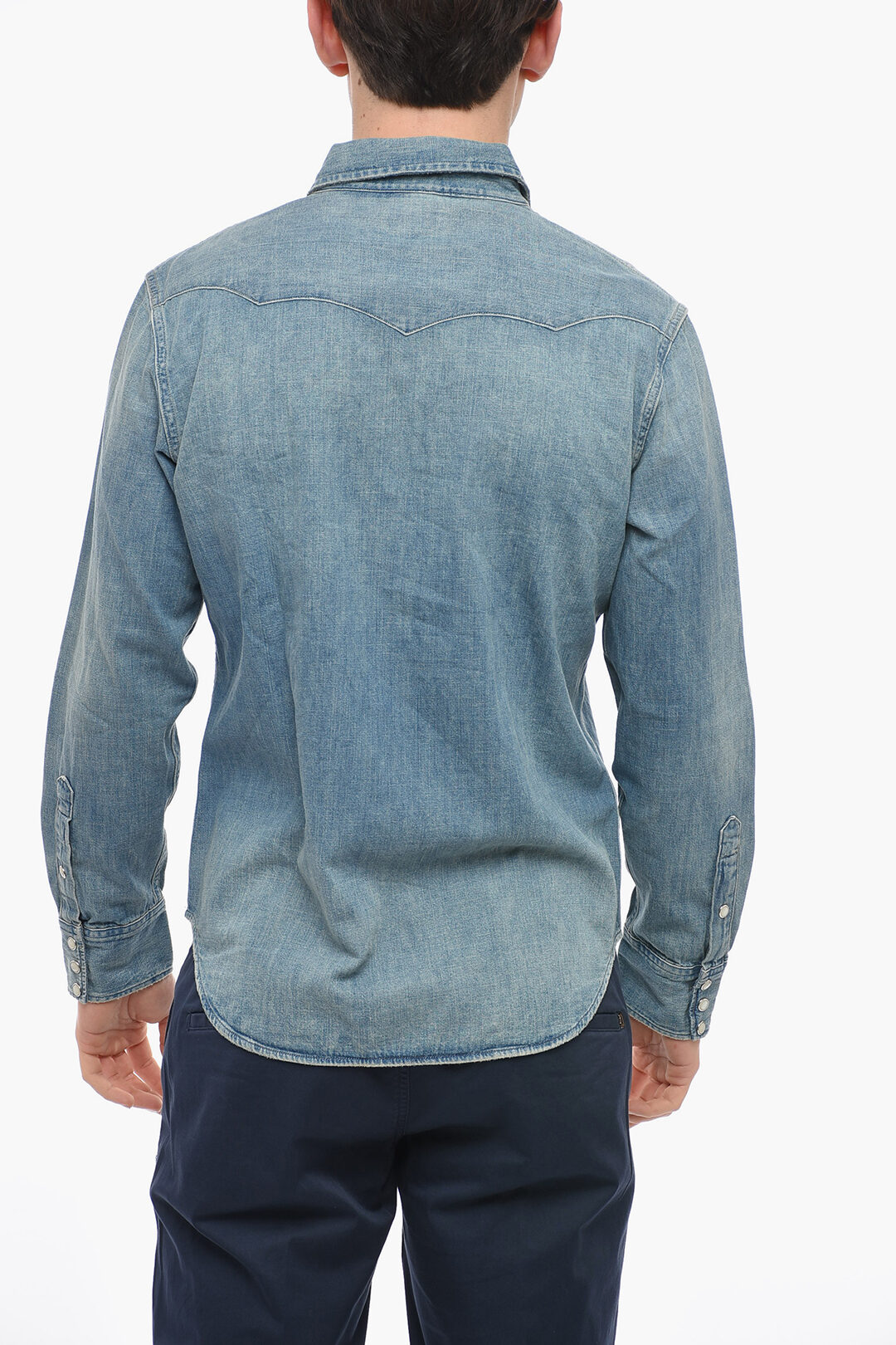 Polo Ralph Lauren Stone Washed Denim Shirt with Breast
