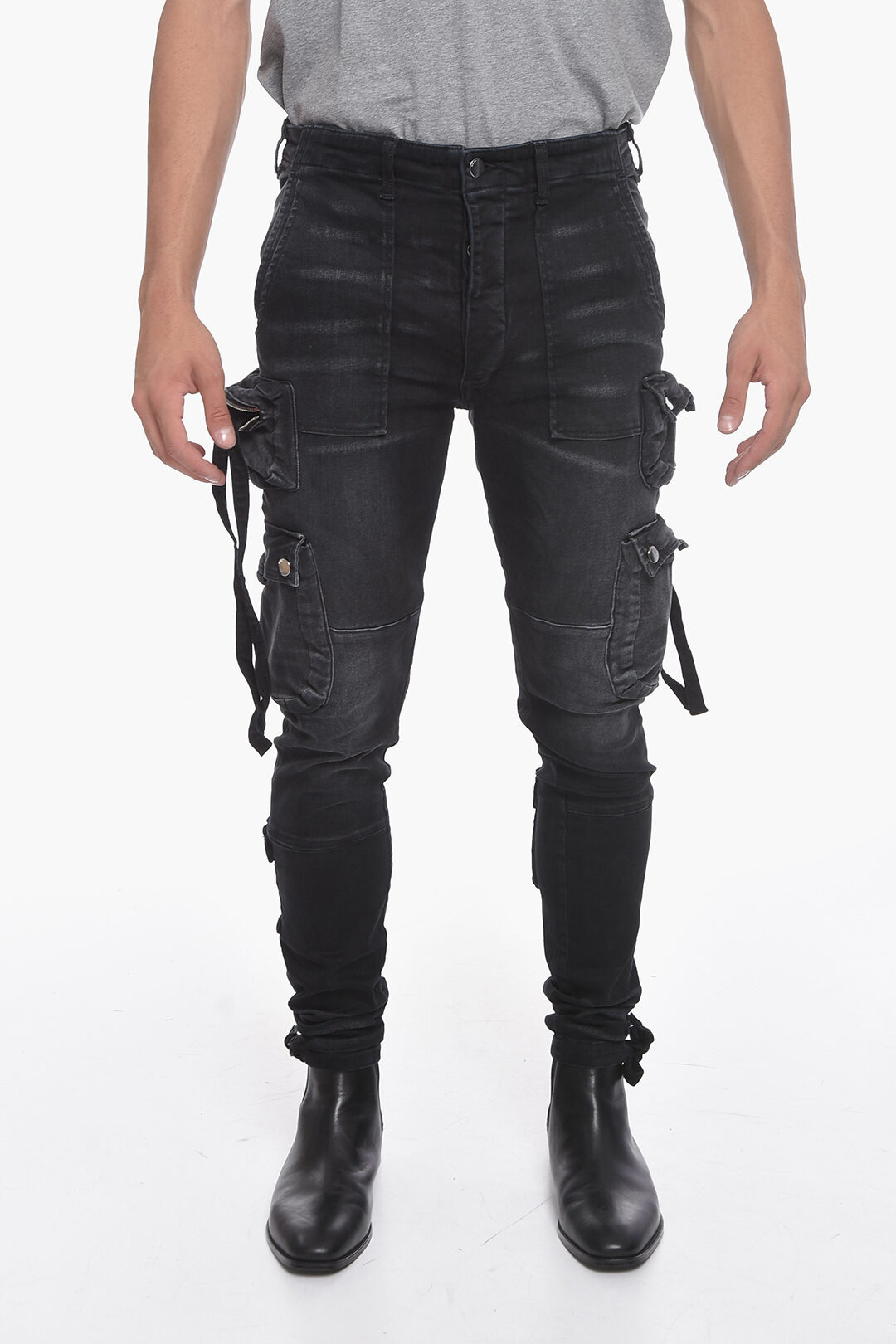 Amiri Stone-washed TACTICAL Cargo Denims 14cm men - Glamood Outlet