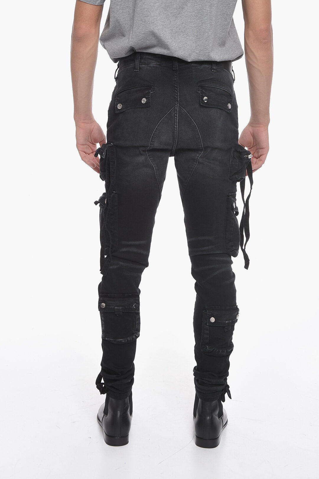 Amiri Stone-washed TACTICAL Cargo Denims 14cm men - Glamood Amiri Stone-washed TACTICAL Cargo Denims 14cm men - Glamood