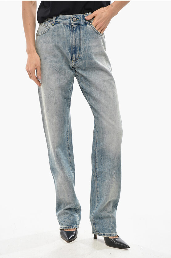 1989 Studio Straight Fit Delavè Denims 18cm In Blue