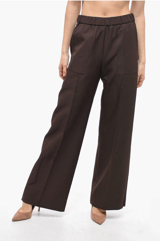 Shop Jil Sander Straight Fit Pants With Elastic Waist