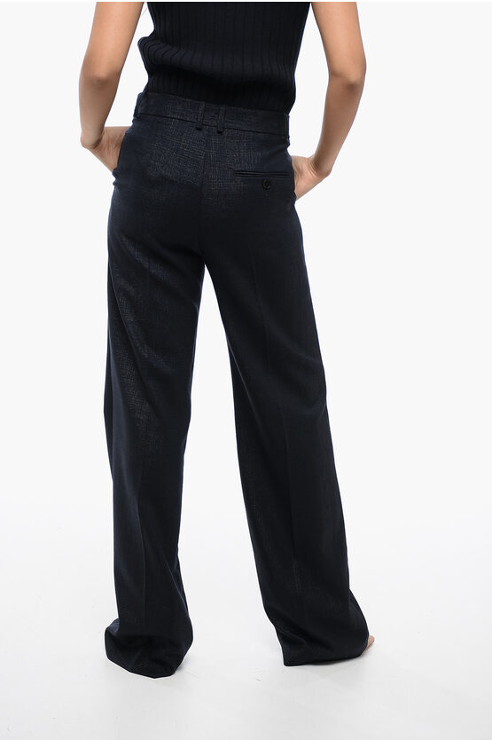 パンツ Stella Mccartney Check Print Lurex Wool Pants With Tailored Stella Mccartney Check Print Lurex Wool Pants With Tailored