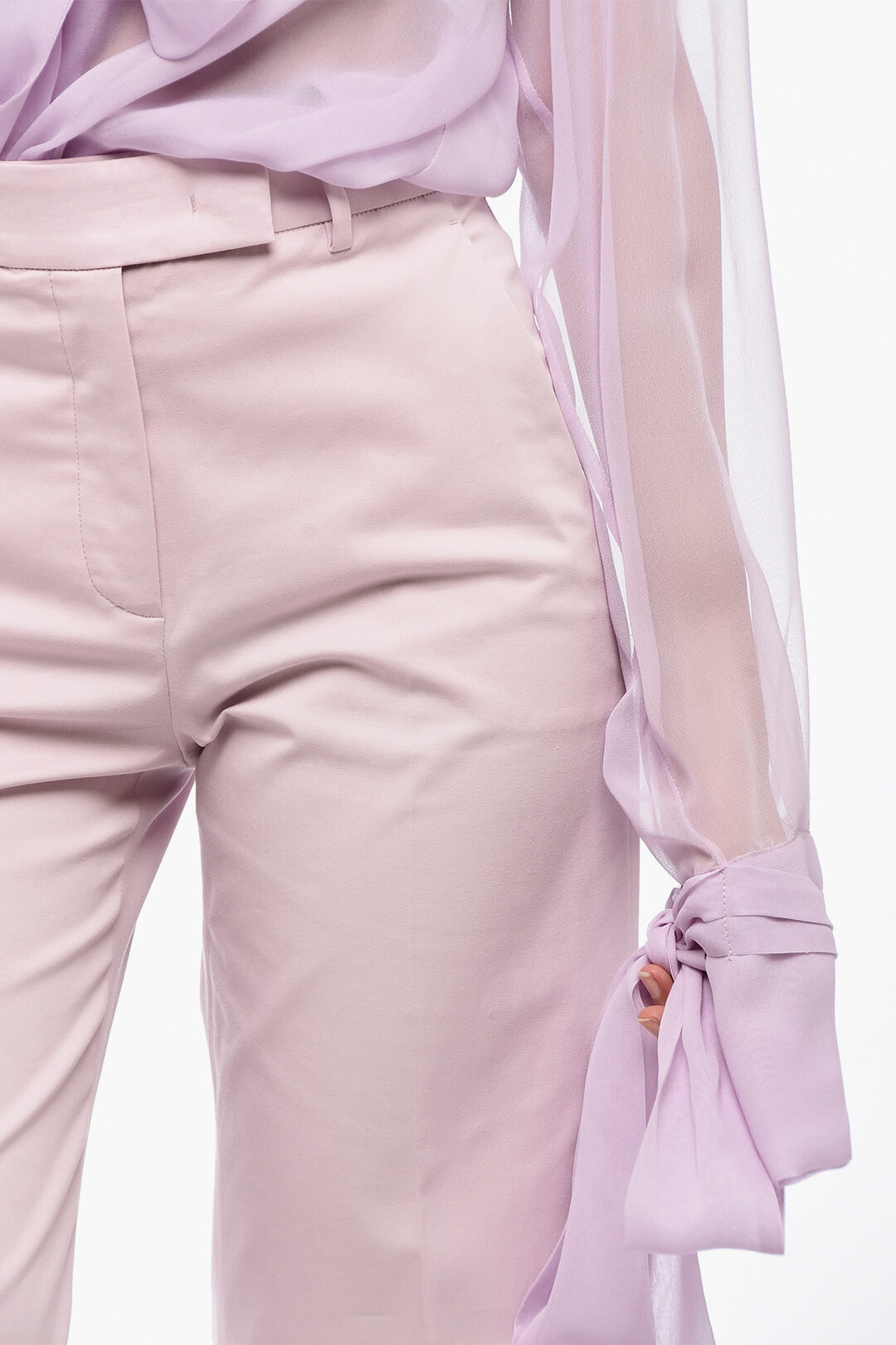QL2 Straight Fit TEODORA Stretch Cotton Pants women